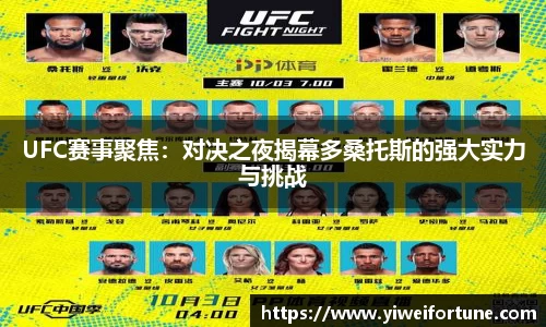 UFC赛事聚焦：对决之夜揭幕多桑托斯的强大实力与挑战